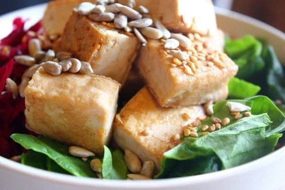 crispy tofu and bok choy salad recipe