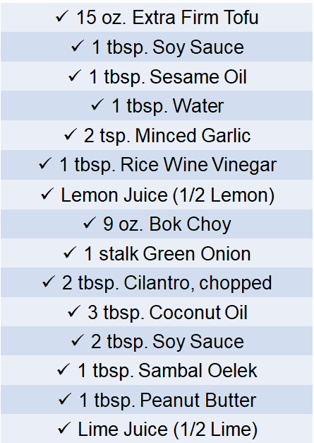 crispy tofu and bok choy salad recipe